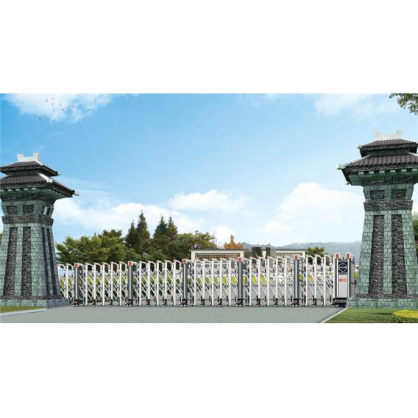 Aluminum Welded Portable Road Electric Retractable Door Automatic Outdoor Gate
