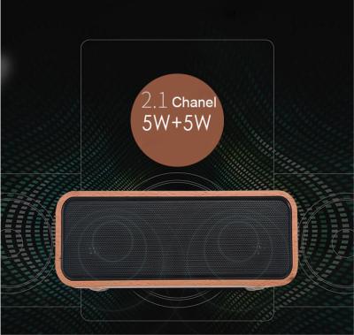 Super Bass Wooden Desktop Speakers / Wooden Phone Speaker 4.2 Bluetooth Version
