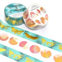 O costume imprimiu a fita de papel impermeável de Washi da fita clara de Washi da folha