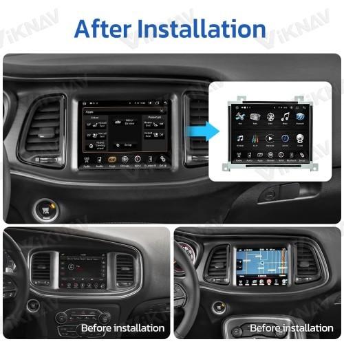 VIKNAV 8.4 Inch Android for Dodge Android Radio Upgraded Charger Challenger 2015-2019 Replacement