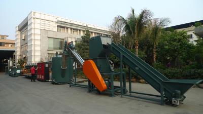 PET Bottles Plastic Washing Recycling Machine Blue Machine Color Big Capacity