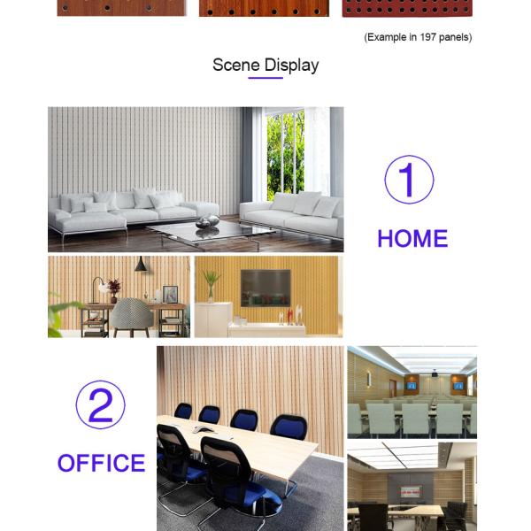 Wooden Acoustic Panels Fireproof Ceramic Aluminum Perforated Solid Wood Multi-Layer Conference Room