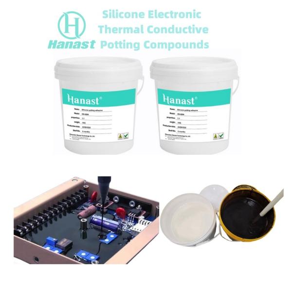 RTV Electronic Silicone Rubber Potting Compound Adhesive Waterproof Conductive For Transformer Batteries