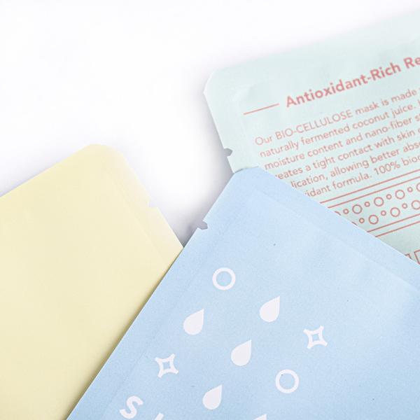 Heat Seal Custom Printing Logo Cosmetic Plastic Facial Mask Packaging Bags