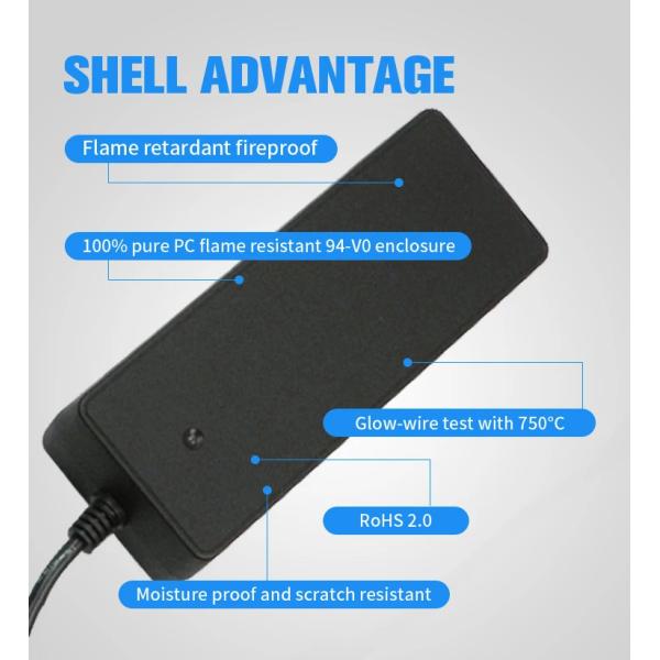 Desktop Connection Pump DC Power Supply Jack C6 C8 C14 Socket Adapter 12V 19V 24V 100W AC DC Adaptor