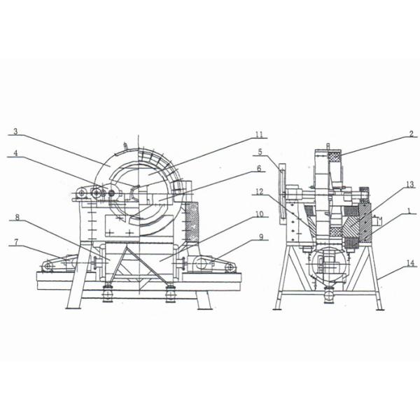 Компоненты двигателя с высоким уклоном вертикальный магнитный сепаратор для продажи железной руды