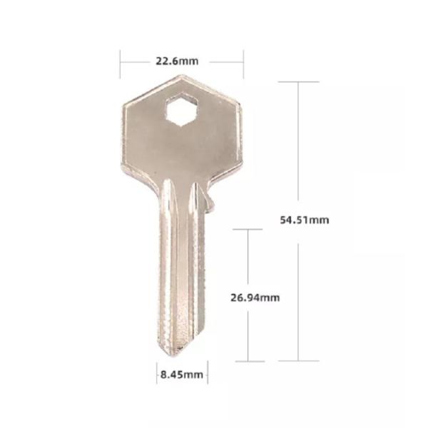 Car Key Fob Compatible Magnetic Metal Door Key Plastic Blank Keys with Customized Logo