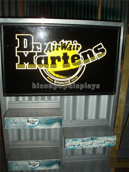 Free Standing Metal Display Racks Custom Advertising Shoes Display Rack For Store