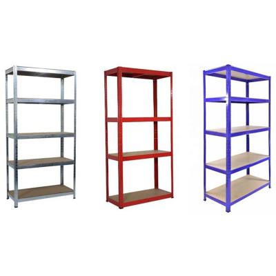 Adjustable Steel Light Duty Shelving 5 Layer Boltless Rack Used in Industrial Storage