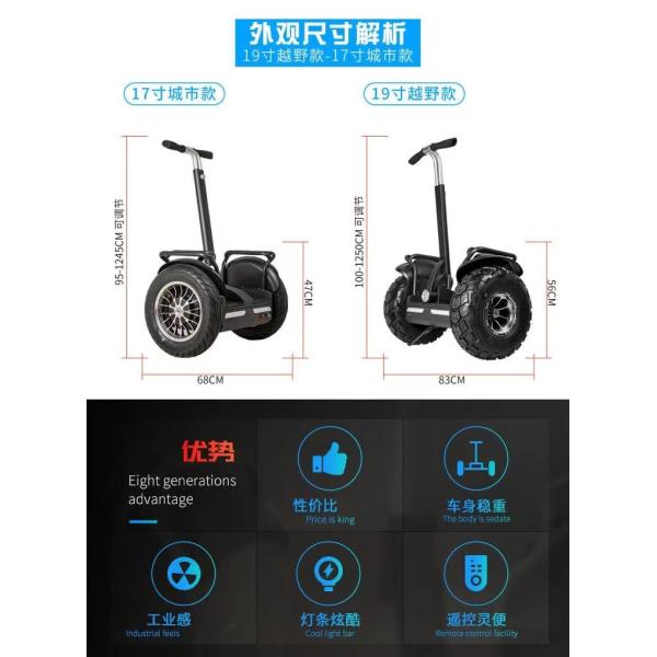 Upgrade Your Patrol with Angelol 20-Inch Fat Tire Two-Wheel Self-Balance Electric Chariot
