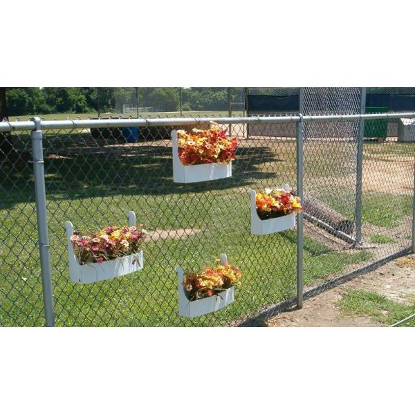 1.2 oz/ft2 (366 g/m2) chain link fence 	vinyl coated chain link fence