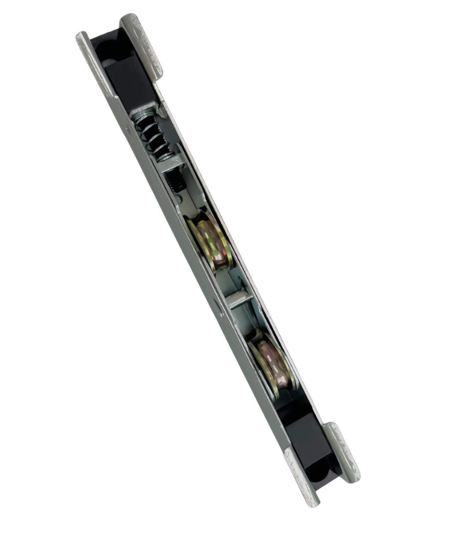 Galvanized Spring Adjustable Double Wheel Sliding Door Roller Heavy Duty V Groove Track Sliding Window Roller Hardware