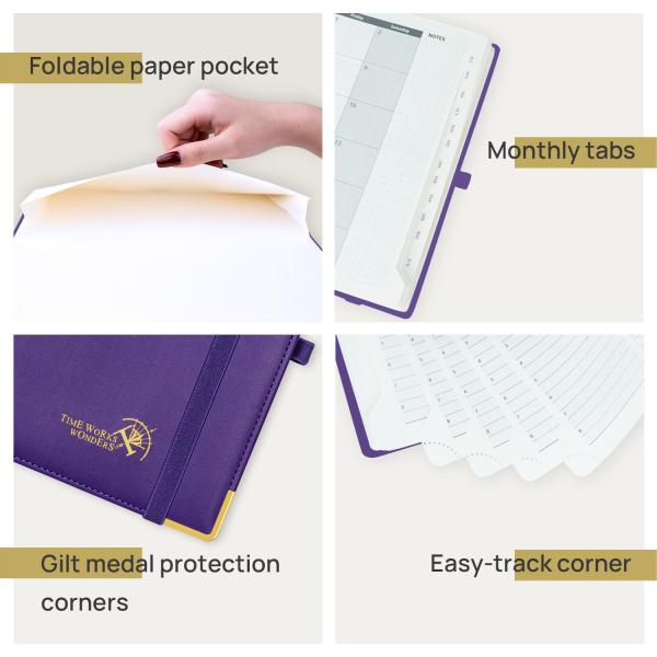 Изготовленные на заказ 10,5 страниц плановика 2 университета '' X8.5» еженедельных в повестку дня недели