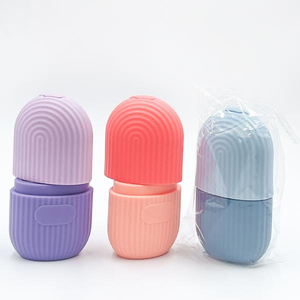 Target Area No Plugs Type Silicone Ice Molds for Facial Cube Ice Roller Face and Body
