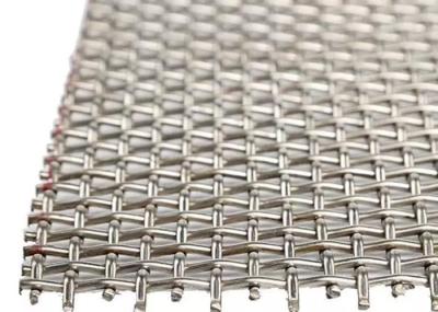 Fio tecido de aço inoxidável ondulado Mesh Curtain Wall Use de 4.5kg/M2 50x50