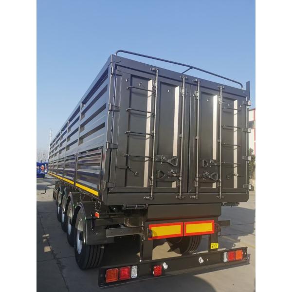 Semi-Trailer 4 Axles Side Wall Cargo Truck Trailers with 13T 14T 16T 18T Axle