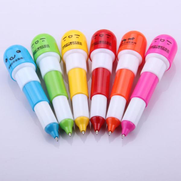 retractable pill shape pen, gift pill pen