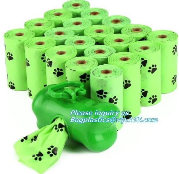 Cornstarch Based Eco Compostable Dog Poop Pick Bag - 4Refill Rolls,60Bags, EN13432 BPI OK compost home cheap price high