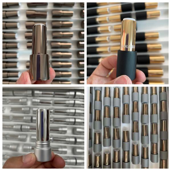Контейнер круглого магнитного металла градиента трубки 3.5g губной помады косметический