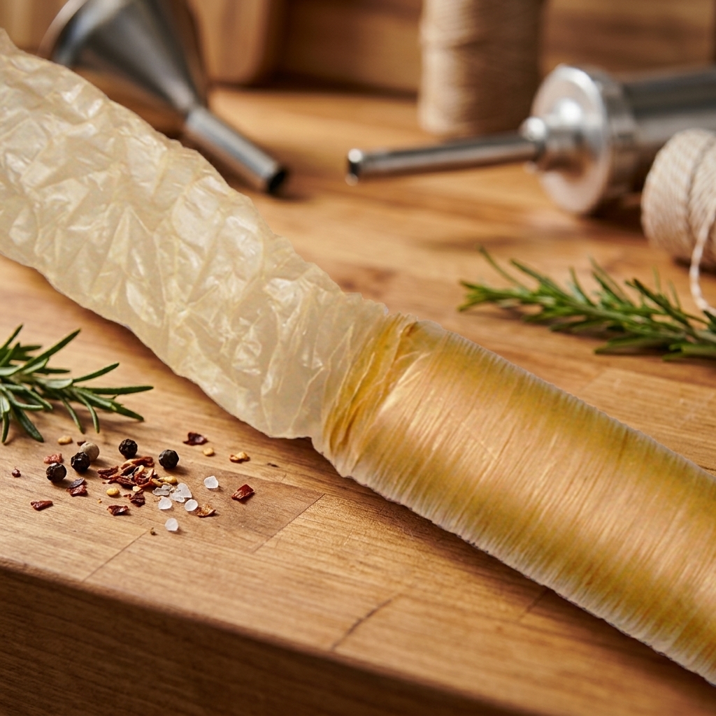 Edible Collagen Sausage Casings 18mm Food Grade HALAL Certified Uniform Size Tender Taste Fresh Pork Sausage