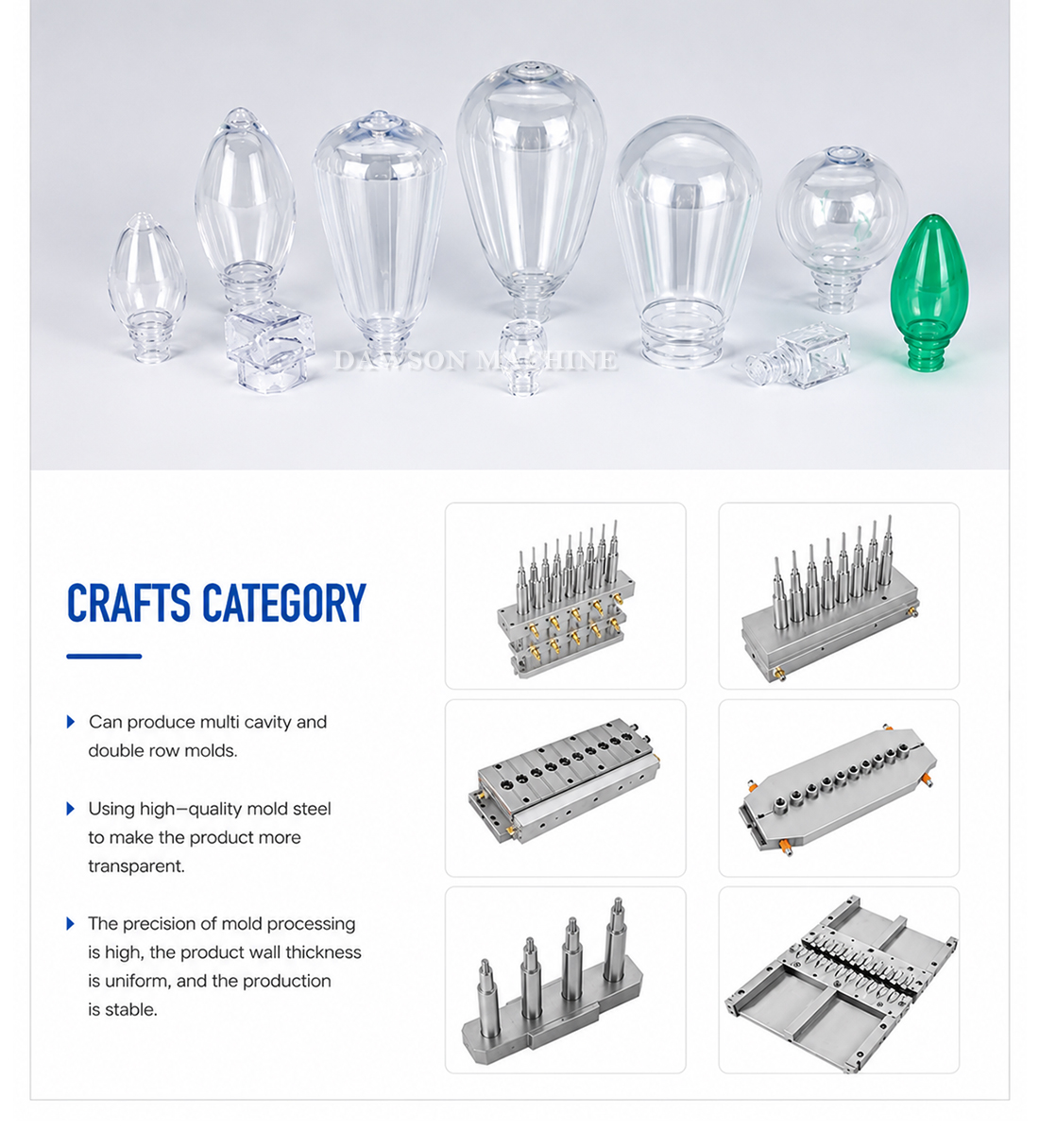 Customized Size Multi Cavity Durable PET Bottle Mold for Cosmetic and Pharmaceutical Bottles