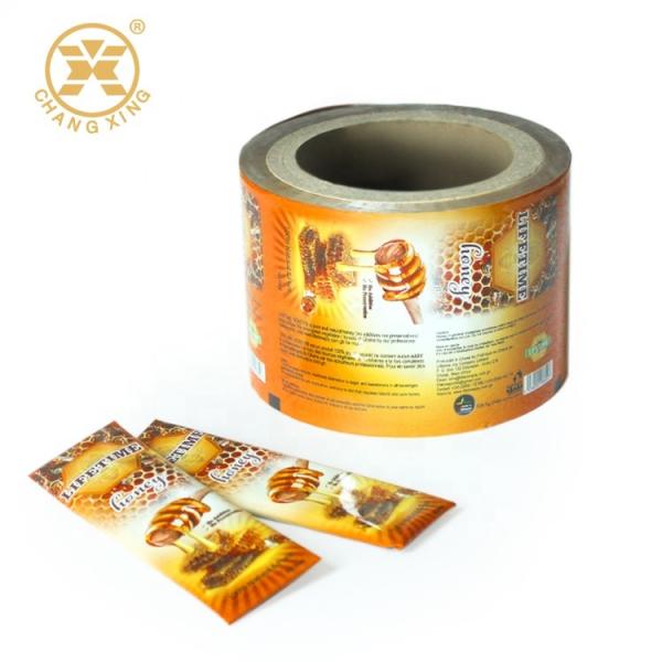 Aluminum Foil VMPET Honey Sachet Packaging Self Adhesive Laminate Roll