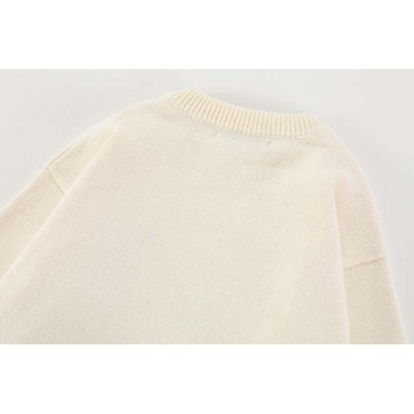 Pullover Closure Men s Sweaters made of Cashmere with Ribbed Hem Style Autumn/Winter Letter Graffiti Knitted Sweater