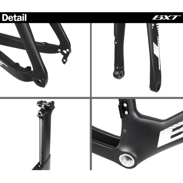 Полный тарельчатый тормоз рамки 700C велосипеда дороги волокна углерода плоский установленный