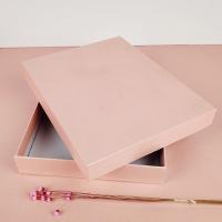 Gift Box Hard Box Scarf Square Scarf Pink Top And Bottom Cover Souvenir Gift Packaging Box Manufacturers