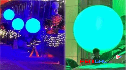 LED Inflatable Outdoor Water Resistant Balloon Lights With Customizable Logos