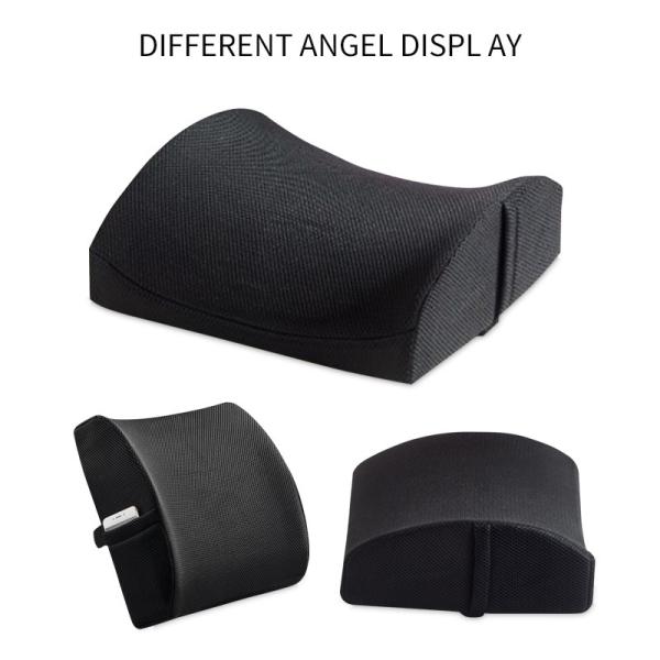 Comfortable Memory Foam Gel Lumbar Cushion for Office Chair Slow Rebound Back Support