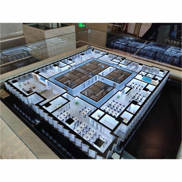 High Precision 1:150 Scale Model Factory Architectural Scale Models With LED Lighting