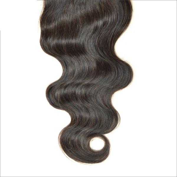 No Tangle Body Wave Lace Part Closure Brazilian Virgin Hair For White Girl