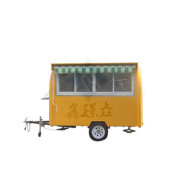 280H Mobile Round Model Electric Food Truck with Canopy in Beverage Manufacturing