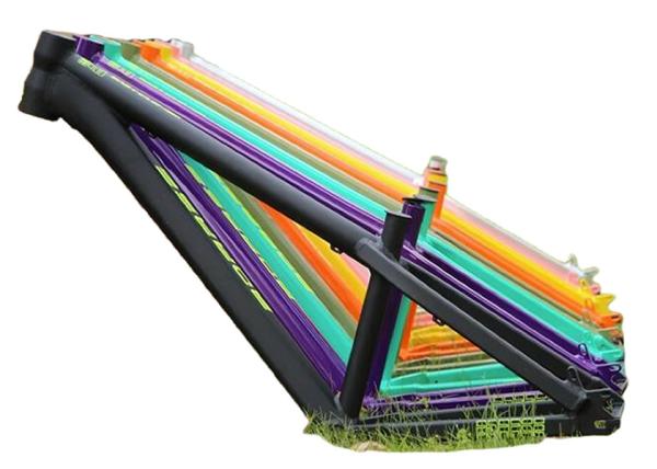 Belo quadro 26er Alumínio Saltador de sujeira Cadro de bicicleta Tipo de peixe horizontal Desistência