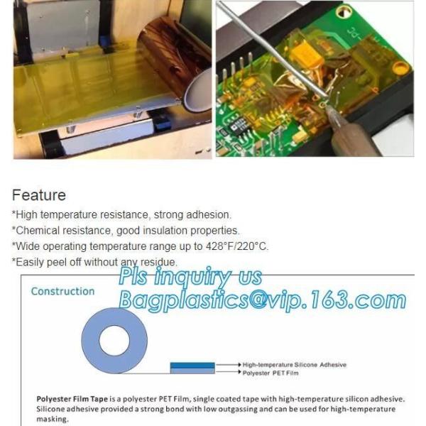 Silicone Pressure Sensitive Adhesive kapton film/polyimide tape Polyester Silicone Painter high-temp resistant silicone