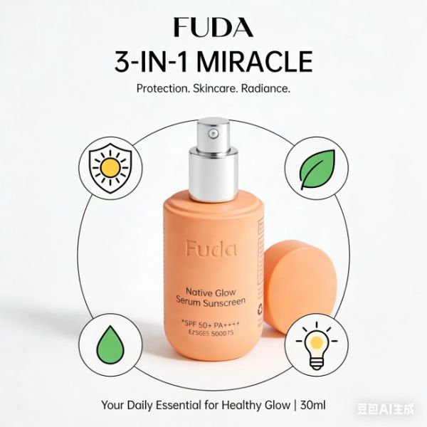 Titanium Dioxide Based Native Radiance Sunscreen 3-in-1  Sun Protection