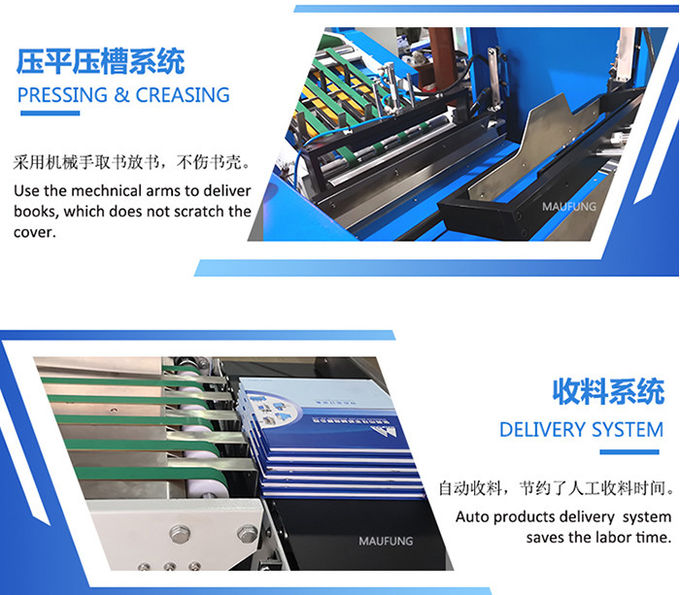 Maufung Auto Hardcover Book Casing In Line Notebook Binding Machine for 60mm Thickness A4 size Book MF-FAC390 (Мафунг Авто Hardcover Book Casing In Line Notebook Binding Machine for 60mm Thickness A4 size Book MF-FAC390), которая предназначена для использования в книжных изданиях.