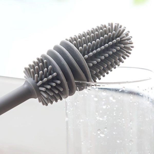 55g Silicone Bottle Brush Cleaning Brush for Hand Washing Water Bottles and Glassware