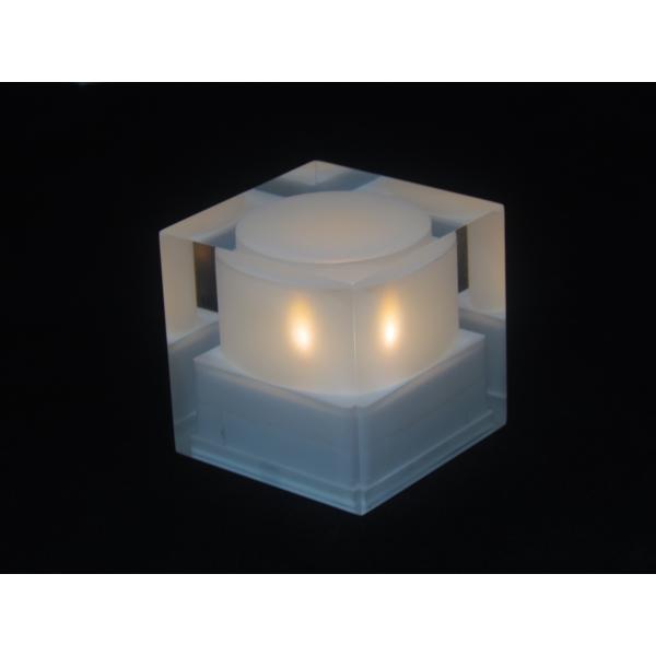 Solar powered cube light, solar crystal candle, fashionable shape