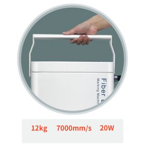 Easy To Move 20W 30W Portable Metal Engraver with Air Cooling Engraving Area 100x100mm