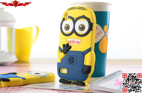 New Hot Selling Fashion Cartoon Silicone Case For Huawei Ascend P6 High Quality