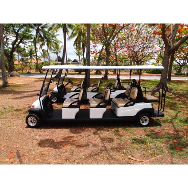 Environmental Park 8 Person Golf Cart Sightseeing Bus With Led Front Lights