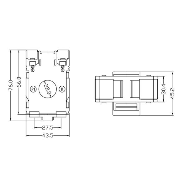 DM-20 5/5A-300/5A DM current transformer din rail toroidal transformer
