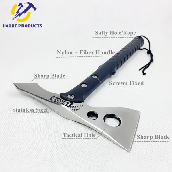 Multi-Function Light Weight Stainless Steel Survival Rescue Axe With Double Sharp Blades