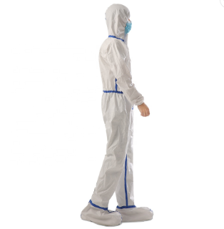 Унисекс устранимые химические Ковералльс, противобактериологический устранимый костюм Ковералл