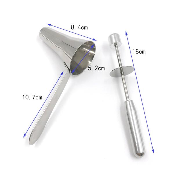 Stainless Steel Bullet Disposable Lighted Anoscope Anal Plug XXL