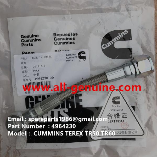 CUMMINS 4964230 HOSE NHL DUMP TRUCK TR35 TR50 TR60 TR100 3305B 3305F 3303 3307 TR45 TR70 TEREX ALLISON UNIT RIG MT4400