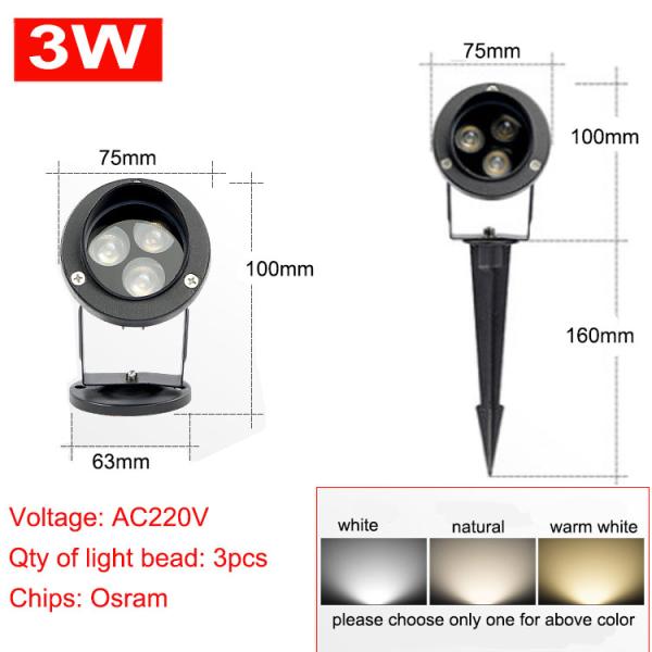 LED projection landscape light tree light outdoor spot light lawn waterproof villa courtyard super bright