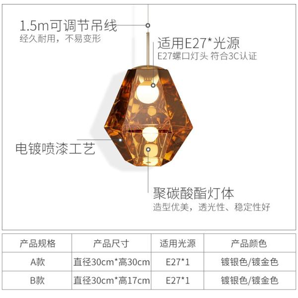 Modern Pendant Lights Designer Glass Hanging Lamp For Dining Room Bedroom glass shade lamps(WH-GP-165)